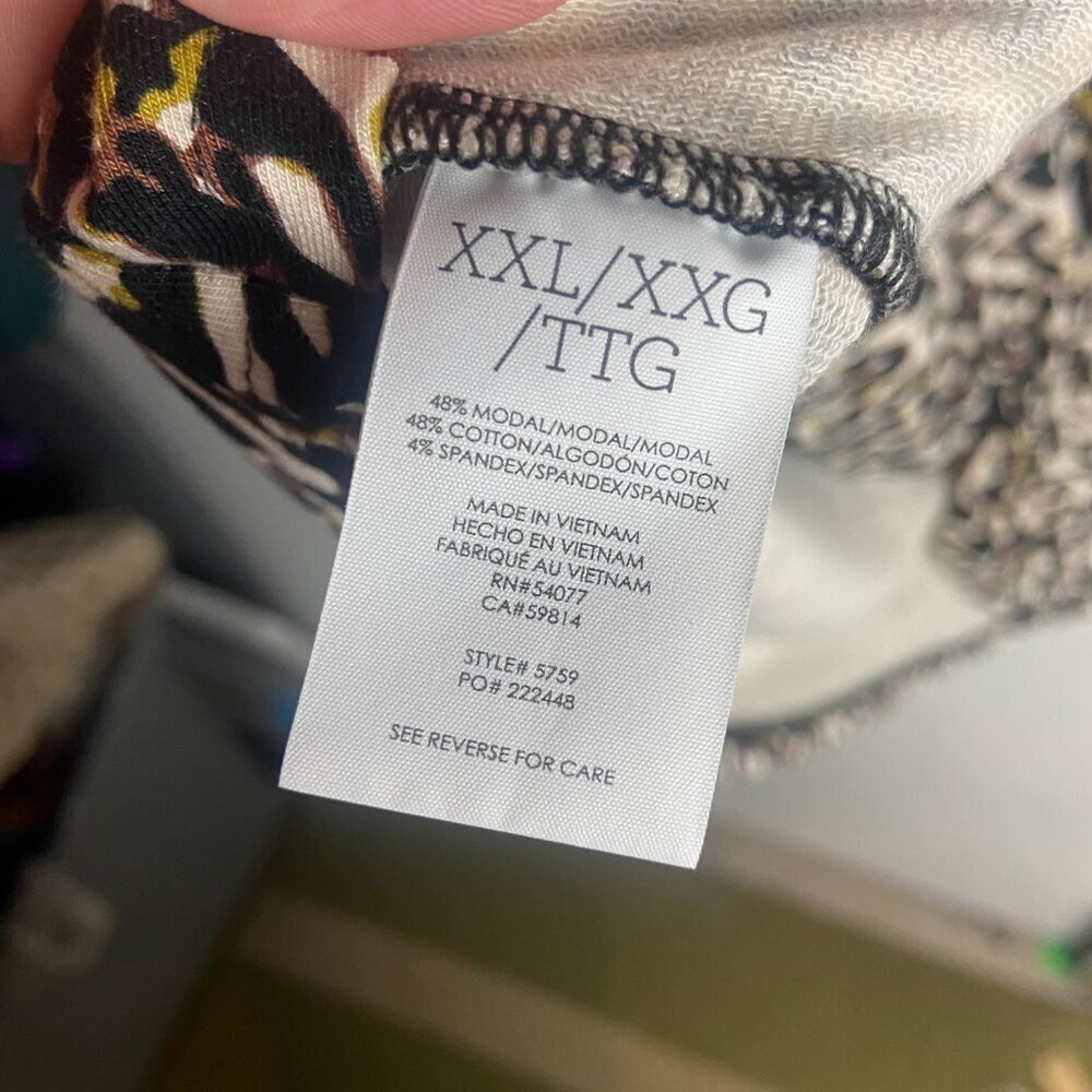 Cabi Plus Size XXl Knotty Tank Top Leopard Animal Print Sleeveless Layering 5759 - Picture 5 of 7